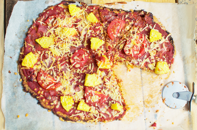 bloemkool pizza bodem