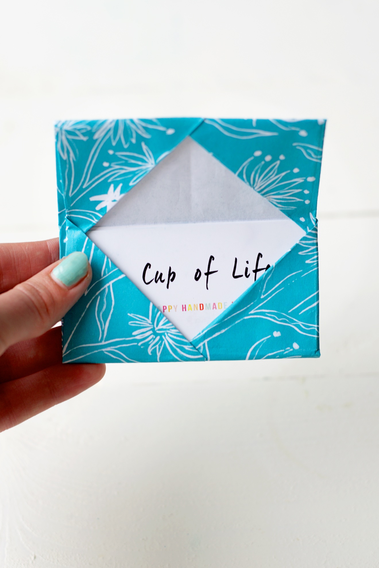origami visitekaartje houder (3)