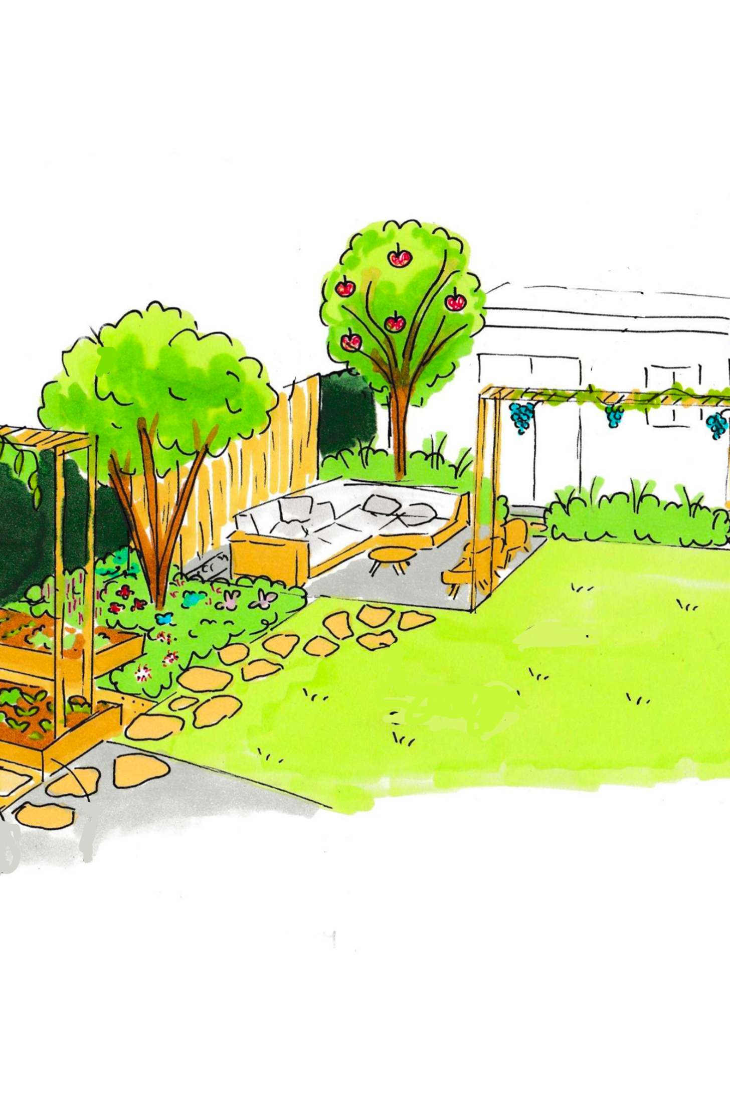 Gezichtsveld Voorspellen complicaties Het plan van de tuin (+ tekeningen) | A Cup of Life